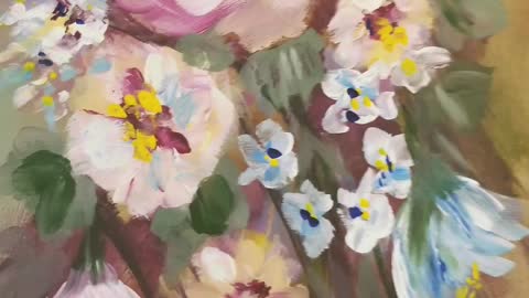 Learning to paint Flowers!