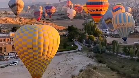 Beautiful hot air balloon