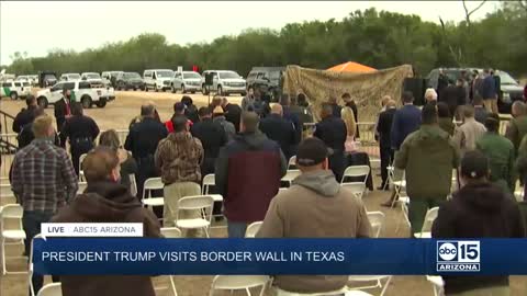 President Trump Visits Border Wall in Texas 1/12/2021