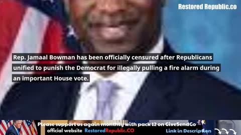 Republicans Censure Rep. Jamaal Bowman Despite Laughable Protest From AOC