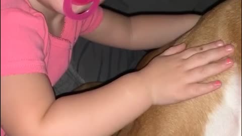 Giving puppy loves