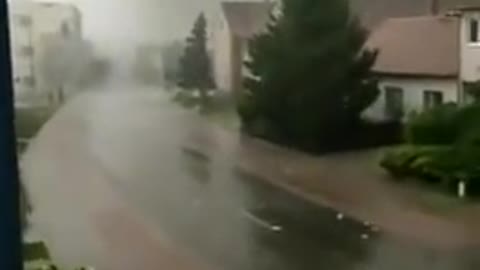 Tornado captured on camera in Czech village Luzice