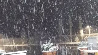 Snow in late April, not normal in Kentucky