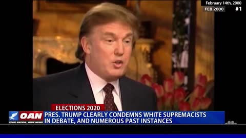 Trump denouncing white supremacists