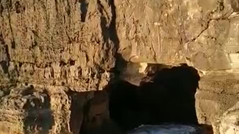 Beautiful sunset by the beach in Portugal