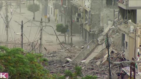 Gaza buildings flattened in Israeli strikes