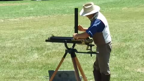 Gatling Gun Demonstration 2017 Corydon Indiana