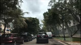 San Juan city after Hurricane Irma left, Puerto Rico