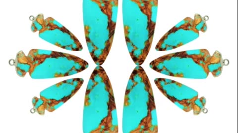 Natural turquoise free-shape pendant size 18*44mm Gemstone Pendant Handmade