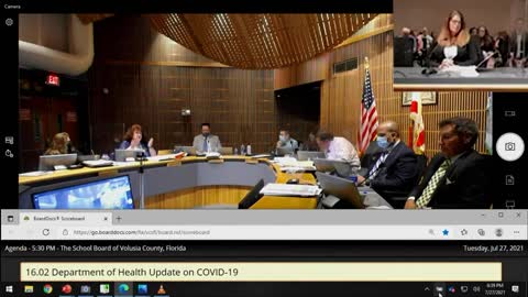Volusia County School Board Jamie Haynes Questions Patricia Boswell Florida Department of Health