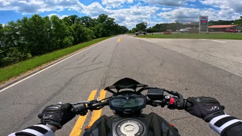 MT-07 Fast Ride Through Farm Lands