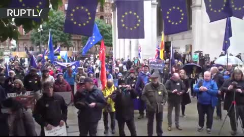 LIVE: Manchester / UK - 'Rejoin the EU' protest kicks off amid Conservative Part