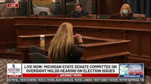 Witness #37 testifies at Michigan House Oversight Committee hearing on 2020 Election. Dec. 2, 2020.