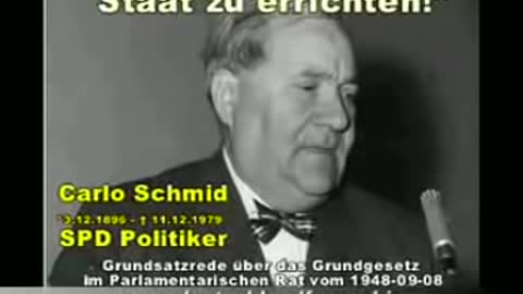 Carlo Schmid Grundgesetz Rede 1948