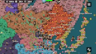 China conquers Beijing in the Sino-Japanese war in the game World Conqueror 4 Blitz War Mod