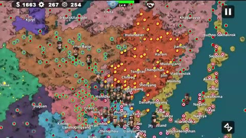 China conquers Beijing in the Sino-Japanese war in the game World Conqueror 4 Blitz War Mod