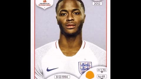 PANINI STICKERS ENGLAND TEAM WORLD CUP 2018