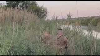 The Texas National Guard at the Texas border. Protecting and serving.