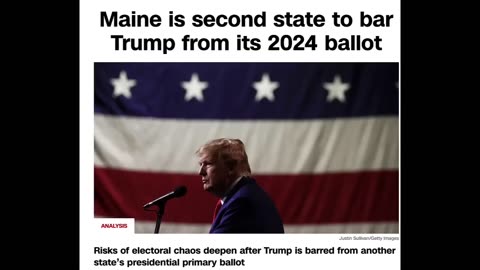 TRUMP BANNED FROM RUNNING IN MAINE! THIS IS ALL GASLIGHTING FOR A MAJOR PSYOP IN