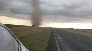 Mother and Son Witness Tornado Touching Down
