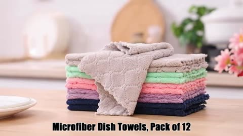 Premium Kitchen Towels (20”x 28”, 6 Pack) | Large Cotton Kitchen Hand Towels
