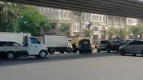 cool city car on highway