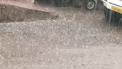 Storm with Rain in India