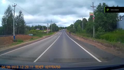 Man Skating in the Street Stalls Traffic