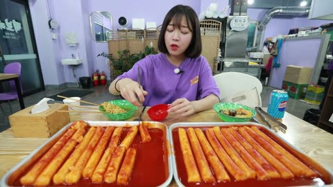 How Many Tteokboki Did I Eat? Cheongju Spicy Rice Cake Mukbang