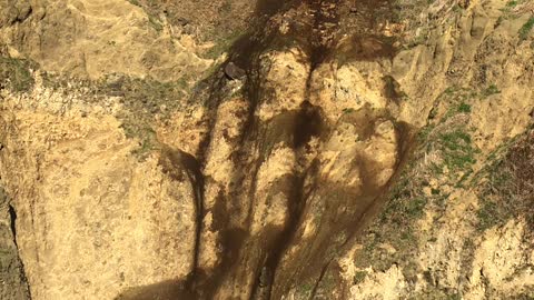 Rockslide Buries Entrance to Secluded Beach