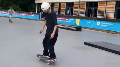Thirteen year old skateboarder
