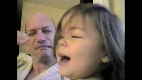 Daughter Keeps Accidentally Poking Her Dad In The Eyes