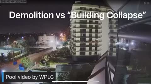 Miami Florida Condo Building Collapse vs Demolition Comparison