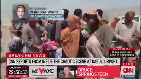 CNN Clarissa Ward:hasn't "seen a single US flight evacuate people" from Kabul in the "last 8 hours."