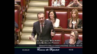 🔴On. Riccardo Molinari, in Aula, in merito alla mozione nei confronti del Vicepremier Matteo Salvini