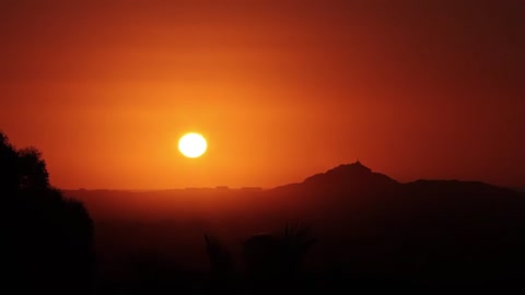 Time lapse of sunrise