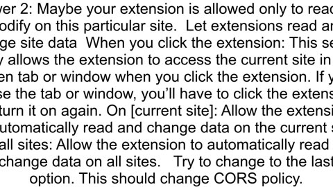 39Access to fetch has been blocked by CORS policy39 Chrome extension error