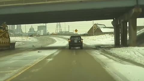 Flatbed Semi Learns a Lesson in Low Clearance