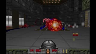 Deathless (Doom II mod) - Ruthless - Snake Alley (E2M2) - 100% completion