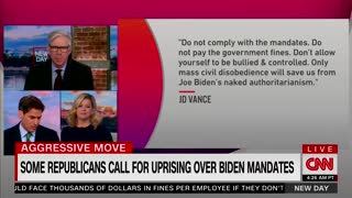 J. D. Vance slams Biden's vaccine mandates by calling for mass civil disobedience