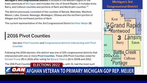 Afghan veteran to primary Mich. GOP Rep. Meijer