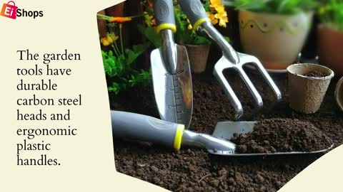 Jardiner Outdoor Gardening Tool Set in Plastic Gardening Box😍😍