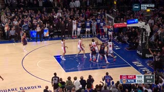 NBA: Hart's CLUTCH And-1 Wins the Game! Knicks vs. Pistons