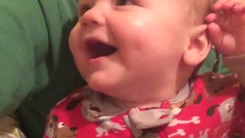 Baby loves duck noises!