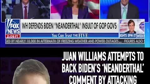 WILLIAMS BACKS BIDEN'S 'NEANDERTHAL' COMMENT BY CALLING ABBOTT ACTIONS 'CAVE MAN ACT'