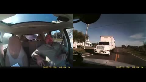 Insane accident caught on dashcam