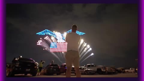 🎆✨ Witness the magic of our 4th of July drone show