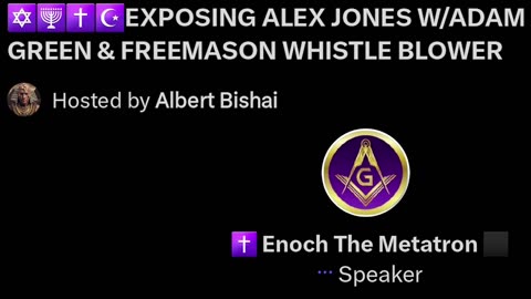 Enoch The Metatron: 33rd° Freemason whistleblower infiltrator | Albert Bishai ☢Most⚠ BANNED ❌ 🌌🚀ON 𝕏