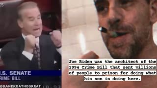 Senator Joe Biden was the architect of the 1994 Crime Bill that sent millions of Americans to prison