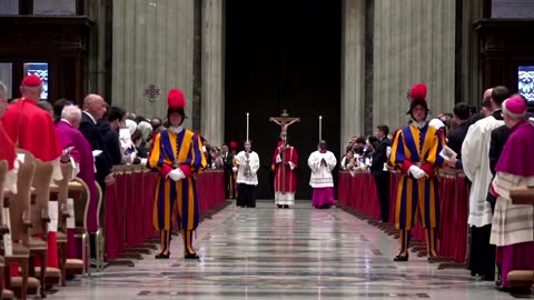 Pope Francis leads Good Friday service at Vatican